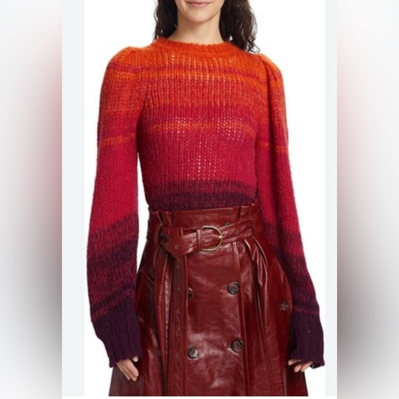 NEW ULLA JOHNSON Rosalia Gradient  pullover sweater - Picture 5 of 15